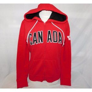 HBC Team Canada Olympic Full Zip hoodie Red Womens